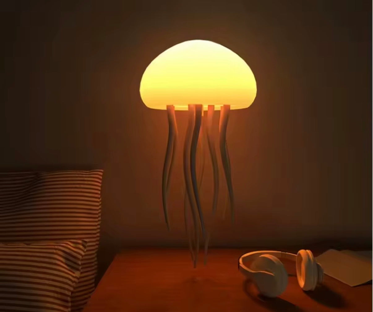 Rechargeable Jellyfish LED Night Light – Color Changing Floating Mood Lamp
